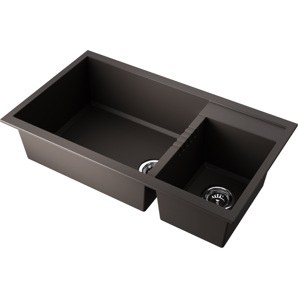 Мойки для кухни Omoikiri Tedori 86-2-LB-ES Tetogranit/espresso