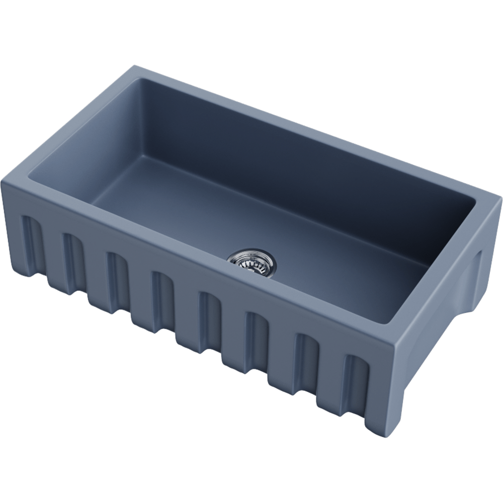Мойки для кухни Omoikiri Mikura 91-SB Natceramic/smoky blue