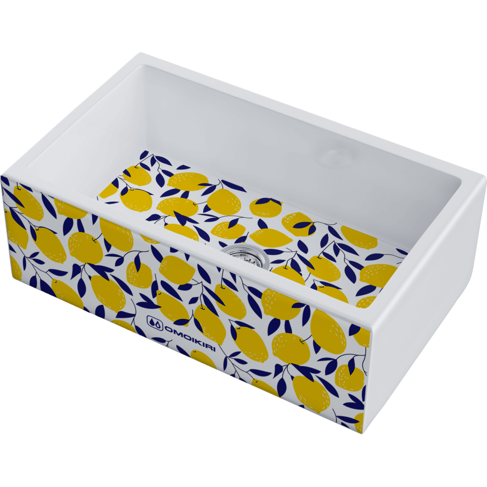 Мойки для кухни Omoikiri Mikura 76-Lemon Natceramic/белый