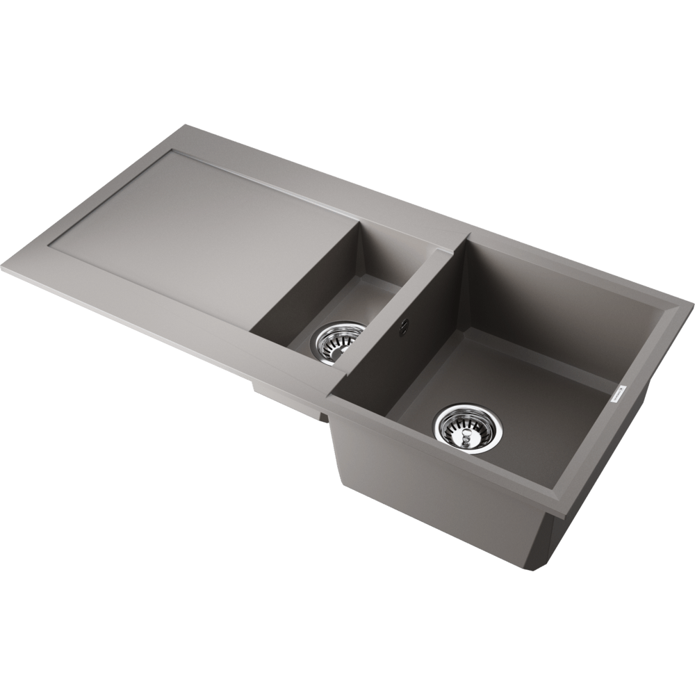 Мойки для кухни Omoikiri Sakaime 100-2-GR Tetogranit/leningrad grey