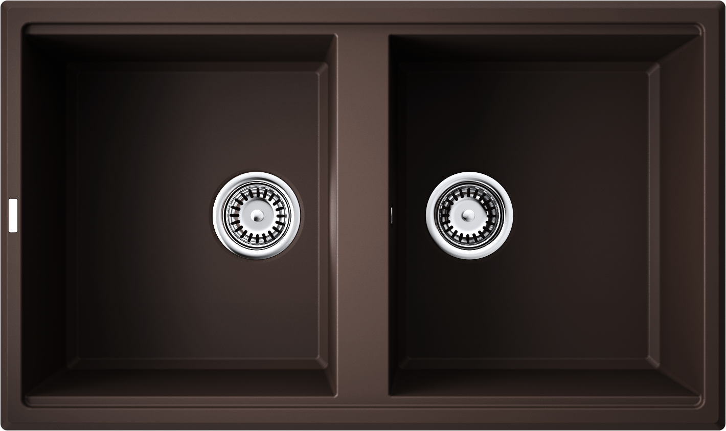 Мойки для кухни Omoikiri Tedori 86-2-DC Tetogranit/темный шоколад