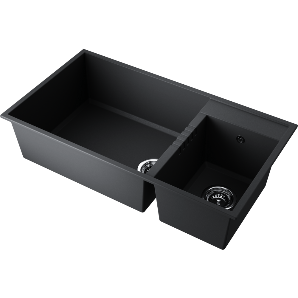 Мойки для кухни Omoikiri Tedori 85-2-U-BL Tetogranit/черный