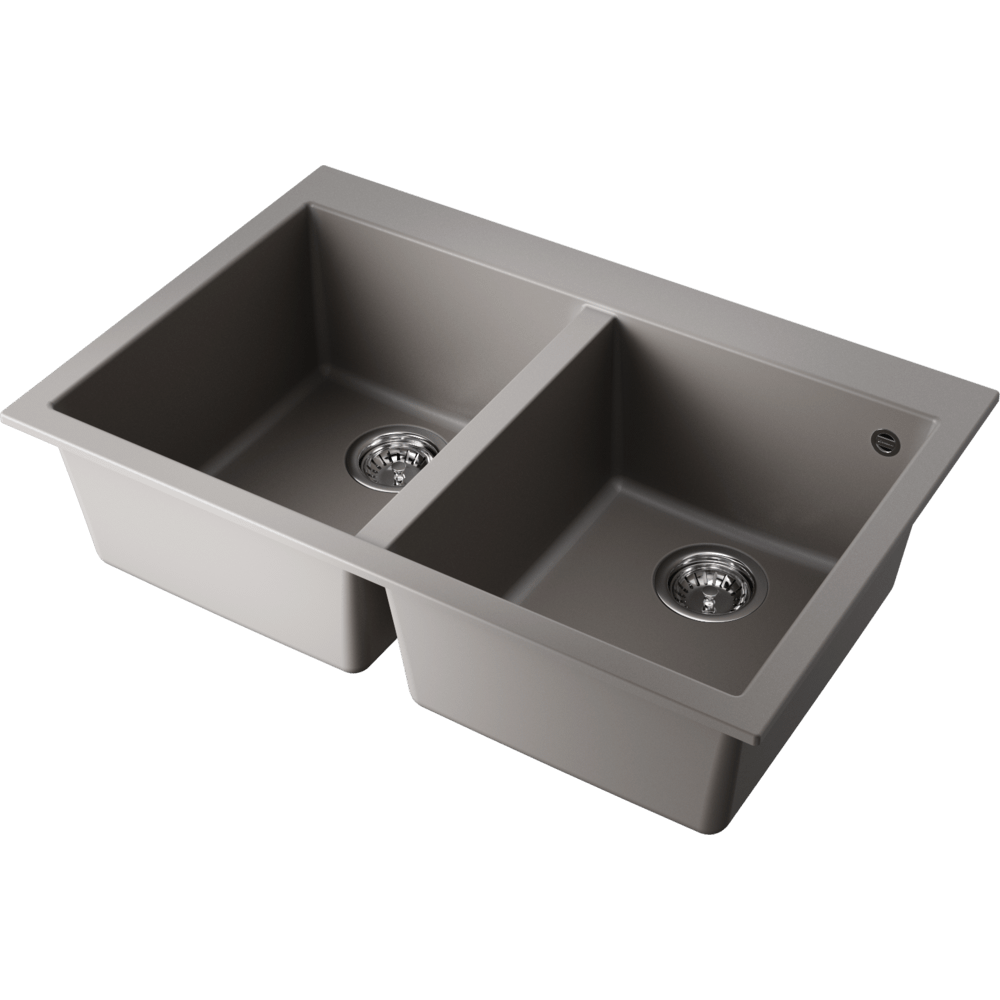 Мойки для кухни Omoikiri Bosen 80-2-GR Tetogranit/leningrad grey