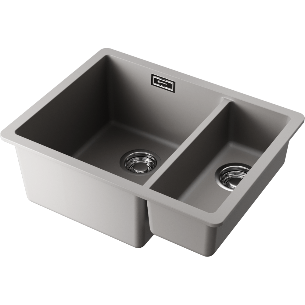 Мойки для кухни Omoikiri Kata 55-2-U-GR Artgranit/leningrad grey