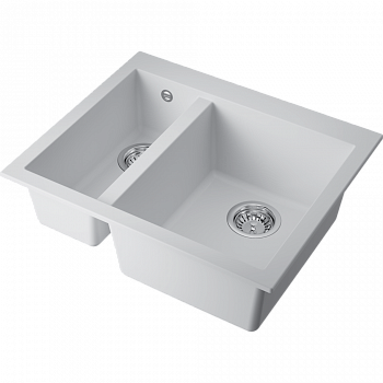 Мойки для кухни Omoikiri Bosen 59-2-WH Tetogranit/белый
