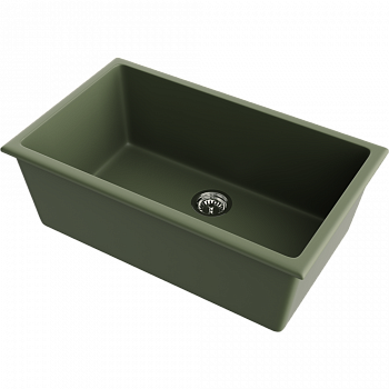 Мойки для кухни Omoikiri Okinoshima 76-U/I-OL Natceramic/olive