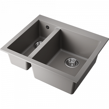 Мойки для кухни Omoikiri Bosen 59-2-GR Tetogranit/leningrad grey