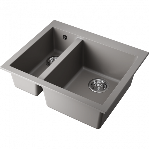 Мойки для кухни Omoikiri Bosen 59-2-GR Tetogranit/leningrad grey