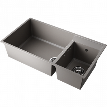 Мойки для кухни Omoikiri Tedori 85-2-U-GR Tetogranit/leningrad grey