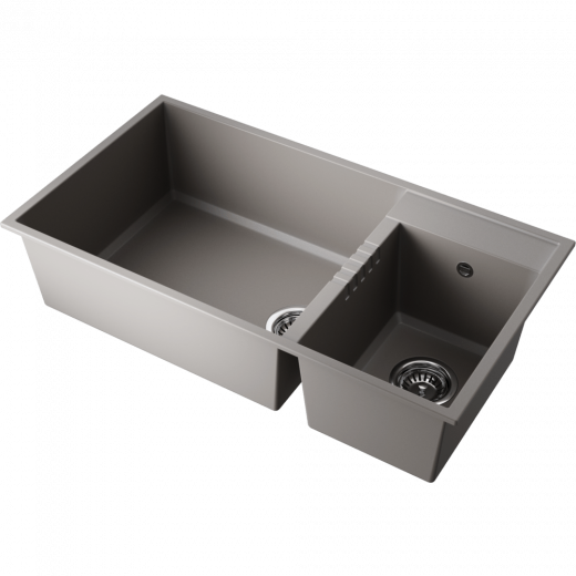 Мойки для кухни Omoikiri Tedori 85-2-U-GR Tetogranit/leningrad grey