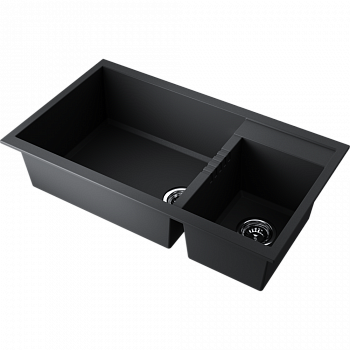 Мойки для кухни Omoikiri Tedori 86-2-LB-BL Tetogranit/черный