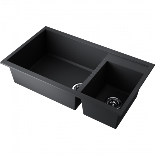 Мойки для кухни Omoikiri Tedori 86-2-LB-BL Tetogranit/черный