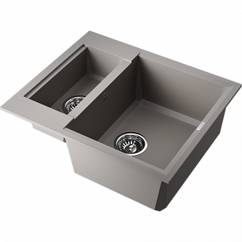 Мойки для кухни Omoikiri Sakaime 60-2-GR Tetogranit/leningrad grey