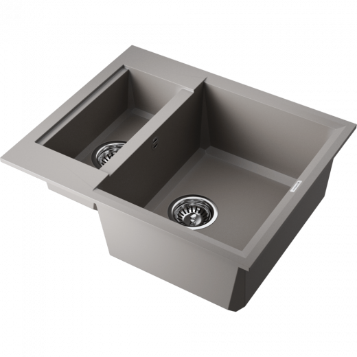 Мойки для кухни Omoikiri Sakaime 60-2-GR Tetogranit/leningrad grey