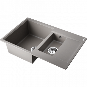 Мойки для кухни Omoikiri Daisen 78-2T-GR Tetogranit/leningrad grey