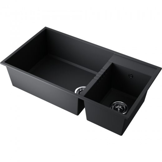 Мойки для кухни Omoikiri Tedori 85-2-U-BL Tetogranit/черный