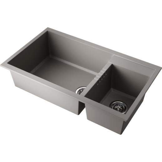 Мойки для кухни Omoikiri Tedori 86-2-LB-GR Tetogranit/leningrad grey