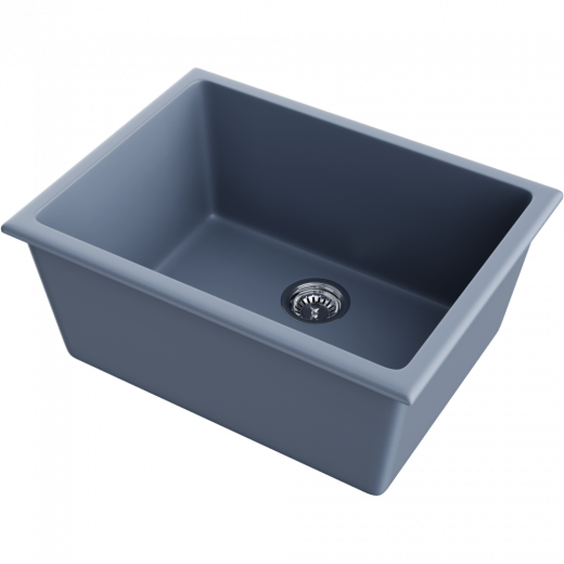 Мойки для кухни Omoikiri Okinoshima 61-U/I-SB Natceramic/smoky blue
