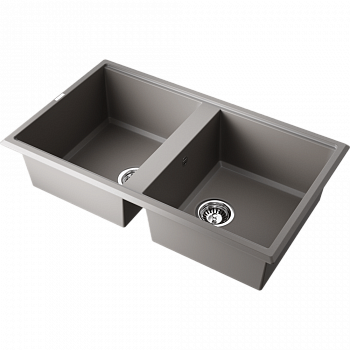 Мойки для кухни Omoikiri Tedori 86-2-GR Tetogranit/leningrad grey