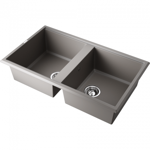 Мойки для кухни Omoikiri Tedori 86-2-GR Tetogranit/leningrad grey
