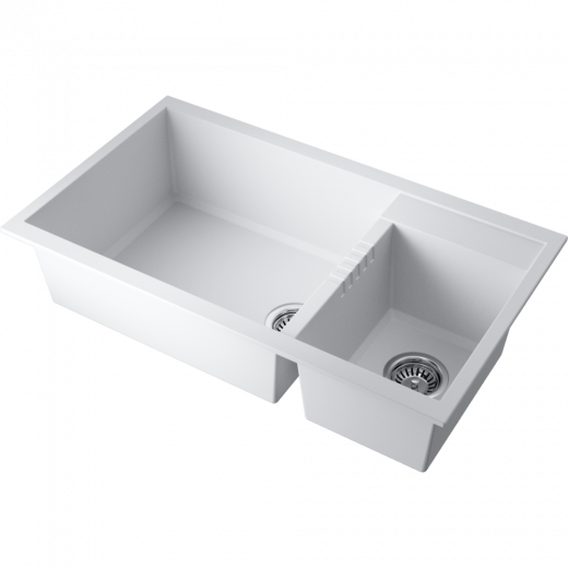 Мойки для кухни Omoikiri Tedori 86-2-LB-WH Tetogranit/белый