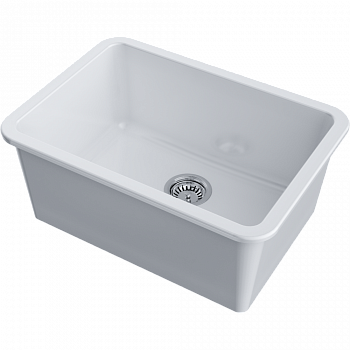 Мойки для кухни Omoikiri Torishima 67-U/I-WH Glossy Natceramic/белый глянцевый