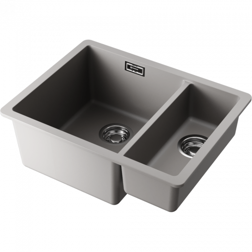 Мойки для кухни Omoikiri Kata 55-2-U-GR Artgranit/leningrad grey