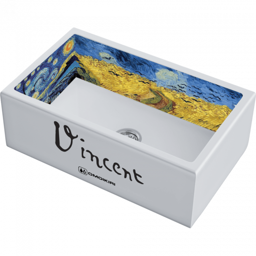 Мойки для кухни Omoikiri Mikura 76-Vangogh Natceramic/белый