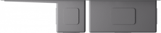 Мойки для кухни Omoikiri Akisame 100-2-R-GM нерж. сталь/вороненая сталь