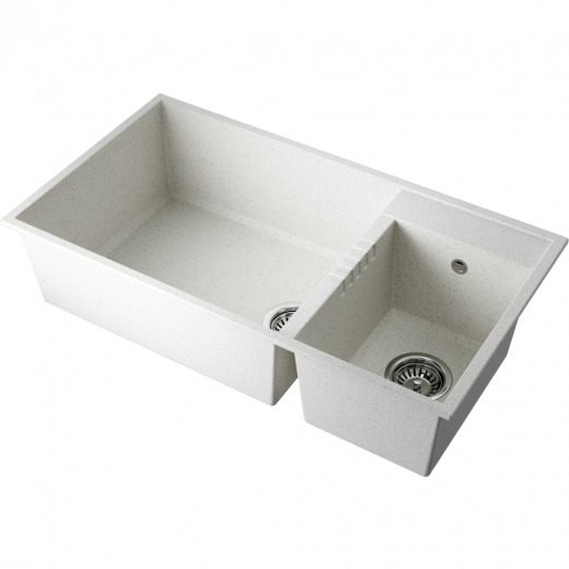 Мойки для кухни Omoikiri Tedori 85-2-U-WH Tetogranit/белый